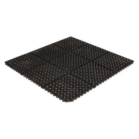 Crown Matting Technologies Black Mat 3 ft. W x 3 ft. L KD SR33BK