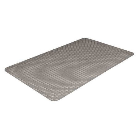 Crown Matting Technologies Antifatigue Mat, 75 ft. L x 3 ft. W, Diamond, Gray CXR0036DG