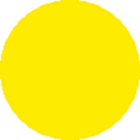 Labelmaster Circle Blank Paper Label 1", Yellow, Pk500 B1Y