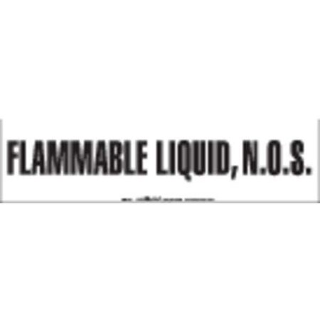 Labelmaster CML201 Bulk Tank Marking, Flammable Liquid, N.O.S. (Pack of 50)
