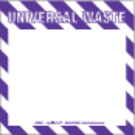 Labelmaster UWM3V Universal Waste Label, Blank, Stock PVC-Free Film (Pack of 100)