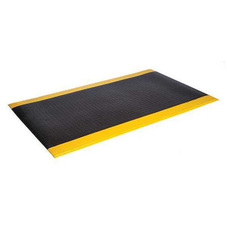 Crown Matting Technologies Antifatigue Mat, 5 ft. L x 3 ft. W, Black/Yellow WB 0035YD