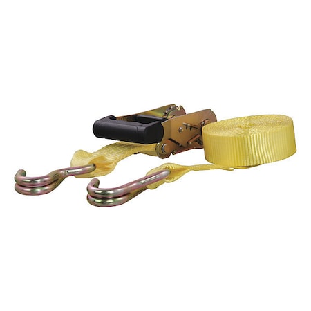 Curt Cargo Strap w/J-Hooks, Yellow, 14 ft. 83036