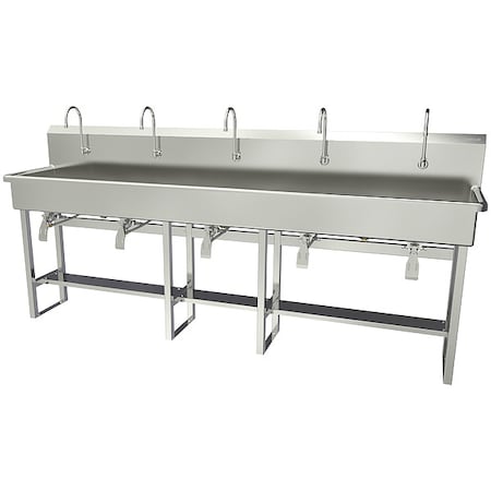 Sani-Lav Wash Station, 100"x20"x45", SS 510FK1