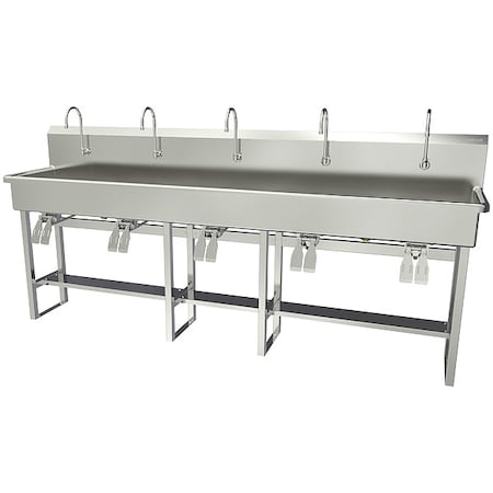 Sani-Lav Wash Station, 100"x20"x45", SS 510FK2