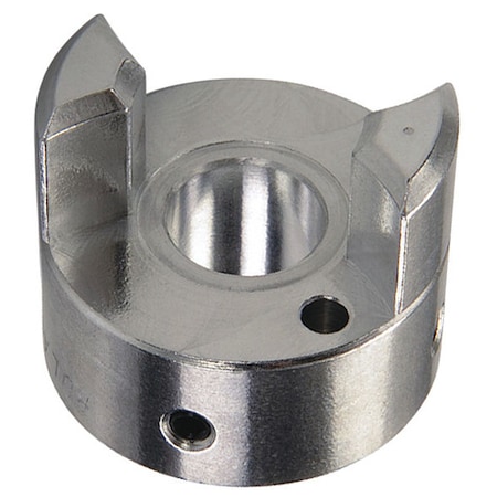 Ruland Set Jaw Coupling Hub, 7mm, Aluminum MJS19-7-A