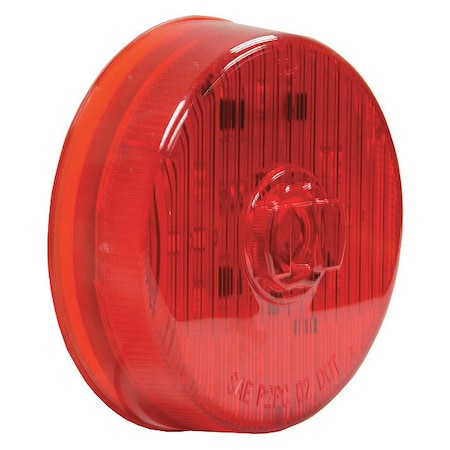 Buyers Products 2.5 Inch Red Round Marker/Clearance Light With 7 LED 5622517