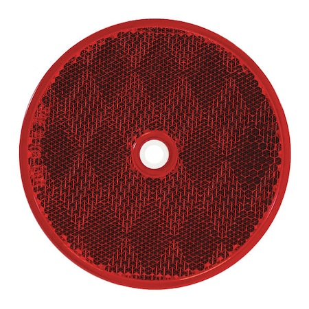 Buyers Products 3.1875 Inch Red Round DOT Bolt-On Reflectors 5623316