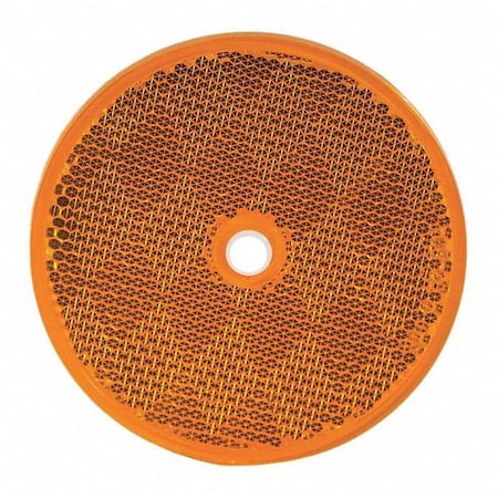 Buyers Products 3.1875 Inch Amber Round DOT Bolt-On Reflectors 5623317