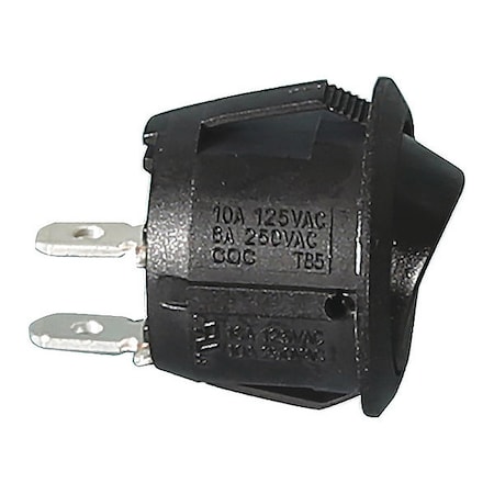 Buyers Products Momentary and On/Off Mini Round Rocker Switch Black 6391105