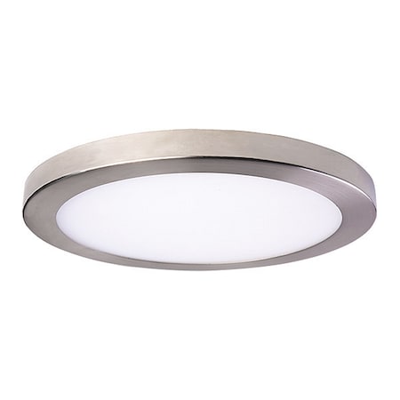 Amax Lighting LED, Platter Round Light, 15 x 1 Nickel LED-SM15DL-NKL