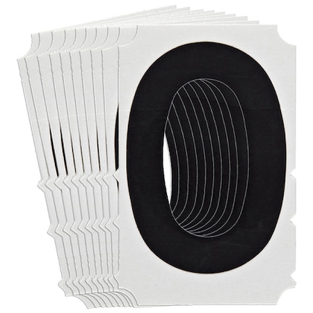 Brady LetterLabel, 3-3/4inH, 2-3/8inW, PK10 5100P-O