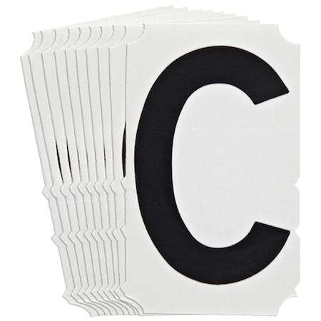 Brady LetterLabel, 3-3/4inH, 2-1/4inW, PK10 5100P-C