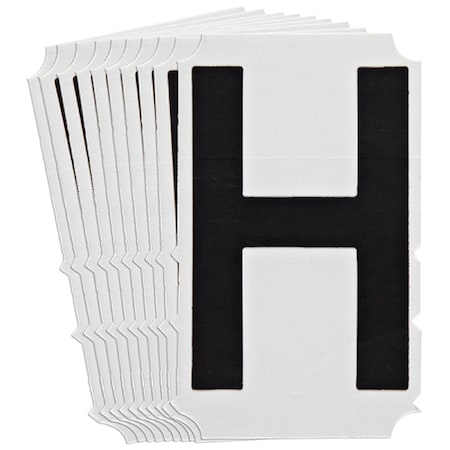 Brady LetterLabel, 3-3/4inH, 2-1/4inW, PK10 5100P-H