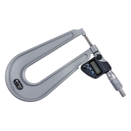 Mitutoyo Micrometer, Sheet Metal, S-S 0-1"IP65 389-371-32