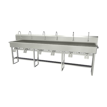 Sani-Lav Wash Station, 120"x20"x45", SS 512FK2