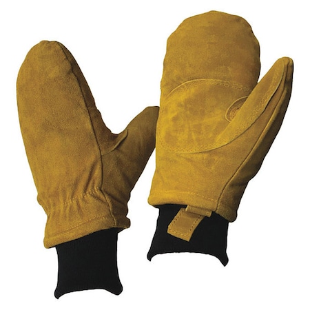 Polar Plus Cold Protection Mittens, Cowhide Leather Palm, Thinsulate Lining, Gold, L GL-14-200-L