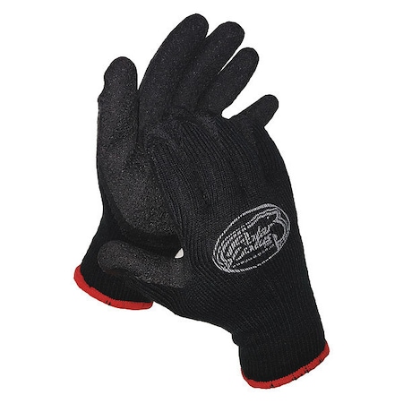 Polar Plus Cold Protection Gloves, Latex Palm, Thermal Lining, Black, L FG-1000-L