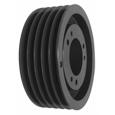 Powerdrive V-Belt Pulley, 1/2"-1-15/16"Bushed, 5"OD 53V500SDS