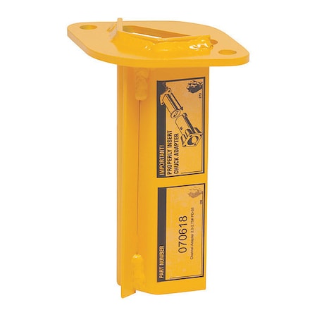 Rhino Channel Post Adapter, 1-1 1/2 lb, PD55 070617