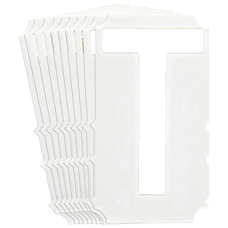 Brady LetterLabel, Polyester, 3inH, 2-1/8inW, PK10 5130P-T