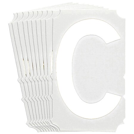 Brady LetterLabel, Polyester, 3inH, 2-1/4inW, PK10 5130P-C