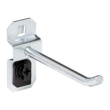 Triton Products 3 In. Single Rod 30 Degree Bend Steel Pegboard Hook for LocBoard, PK5 51323
