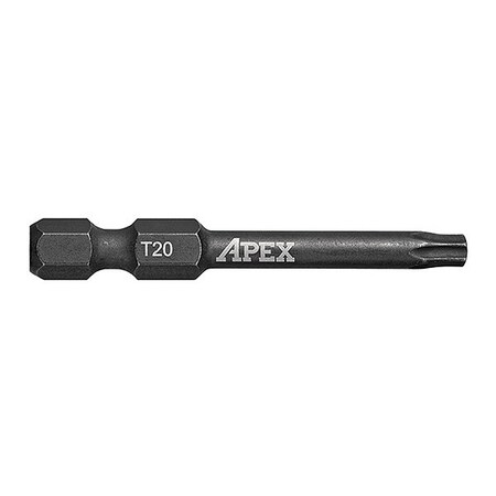 Apex Tool Group Bit, 2", Torx, Power Drive, T20, 25 pcs. AMB2TX20-25
