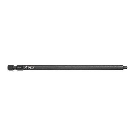 Apex Tool Group Bit, 6", Square, Power Drive, Sq2, 25 pcs. AMB6SQ2-25
