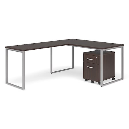 Ofm Fulcrum Desk, File Cabinet, Espresso, 60" FUL-PKG-0027-ESP