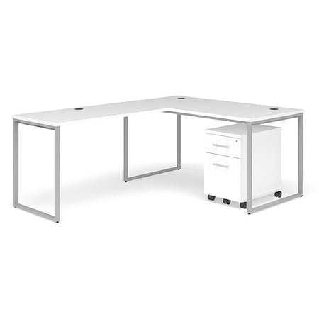 Ofm Fulcrum Office Furniture Set, White, 60" FUL-PKG-0027-WHT