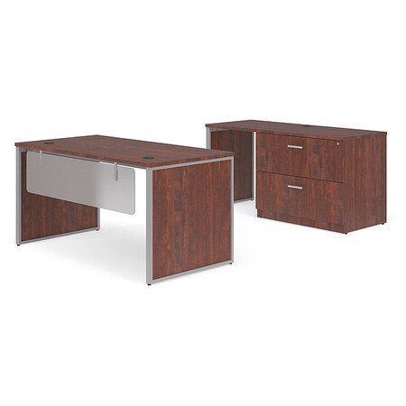 Ofm Fulcrum Office Furniture Set, Cherry, 60" FUL-PKG-3039-CHY