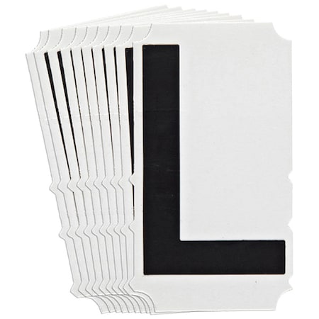 Brady LetterLabel, 4-3/4inH, 2-3/4inW, PK10 5140P-L