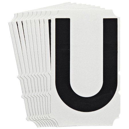 Brady LetterLabel, Polyester, 4-3/4inH, 3inW, PK10 5140P-U