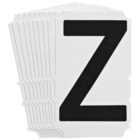 Brady LetterLabel, Polyester, 4-3/4inH, 3inW, PK10 5140P-Z