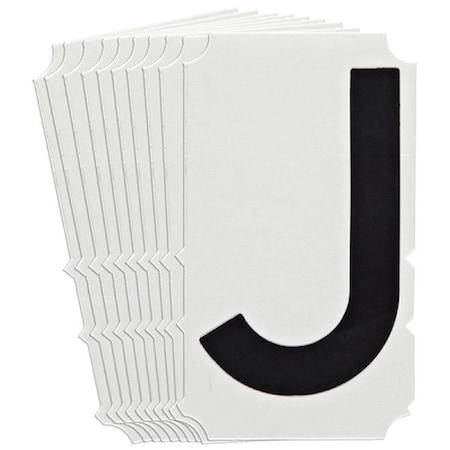 Brady LetterLabel, 4-3/4inH, 2-7/8inW, PK10 5140P-J
