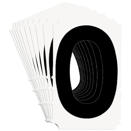 Brady NumberLabel, 4-3/4inH, 3-1/8inW, PK10 5140P-0