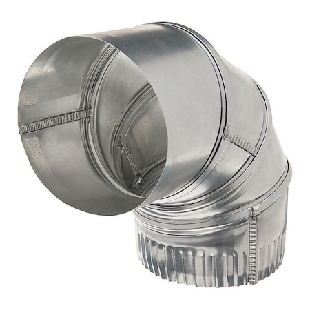 Deflecto Elbows, Aluminum, 4" DE904