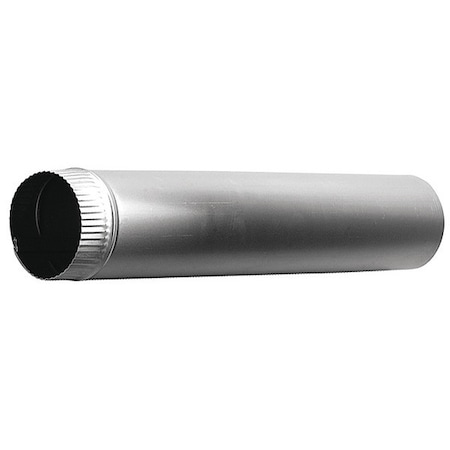 Deflecto Pipe, Aluminum, 4" x 24" DP244