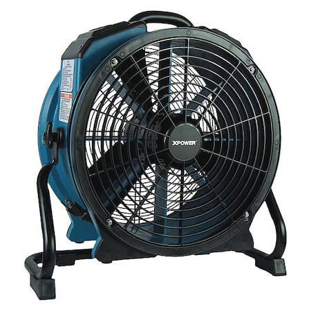 Xpower Axial Fan, 1/3HP, Timer, Power Outlets, 115, 3600 cfm, 9.8 W. X-47ATR