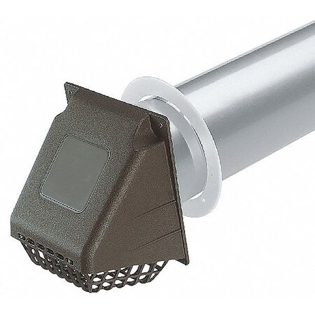 Air Vent Deflector Deflecto 4" White Dryer Vent Hood With Bird Guard Vent Fan