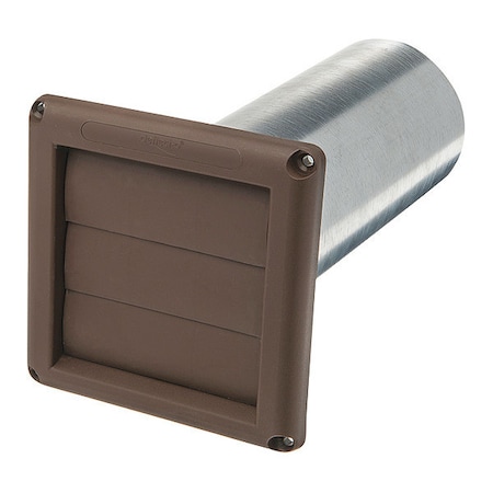 Deflecto Spurr Vent, 4", Assembled, Aluminum, Polypropylene, 6" W, 11" L SVHAB4