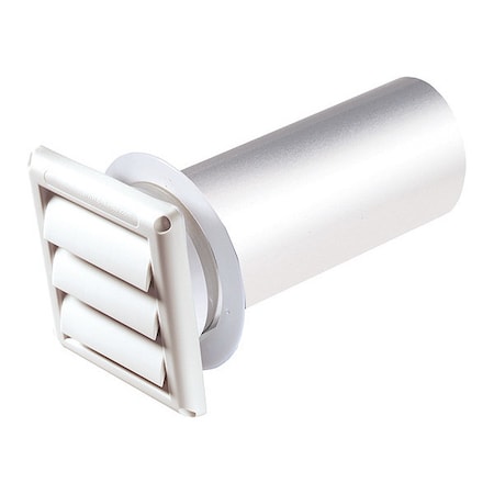 Deflecto Spurr Vent, 4", Assembled, M06, Aluminum, Polypropylene, 6" W, 11" L SVHAW4