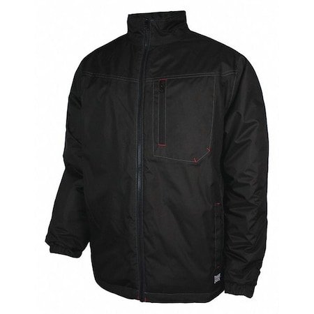 Tough Duck Jacket, 600d Polyester, zipper, Black, 3XL WJ142