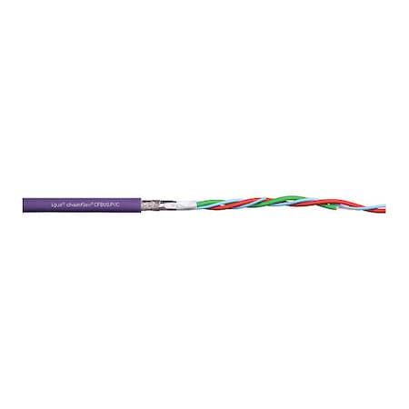 Igus Oil Res Ethernet Cable, CAT6, PVC, 500ft CFBUS.PVC.049