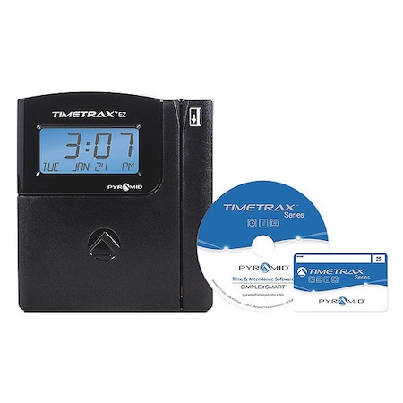 Pyramid EZ Serial Time Clock System, Swipe Card TTEZ