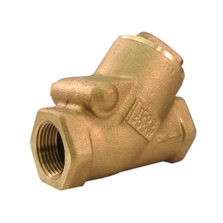 Milwaukee Valve 1-1/4" FNPT Bronze Swing Y Check Valve 515Y 1 1/4"