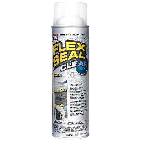 【SEALED】Flexforce / Flex The Flavor koco Flex Seal Aerosol Rubber Sealant, Clear, 14 oz. FSCL20 | Zoro
