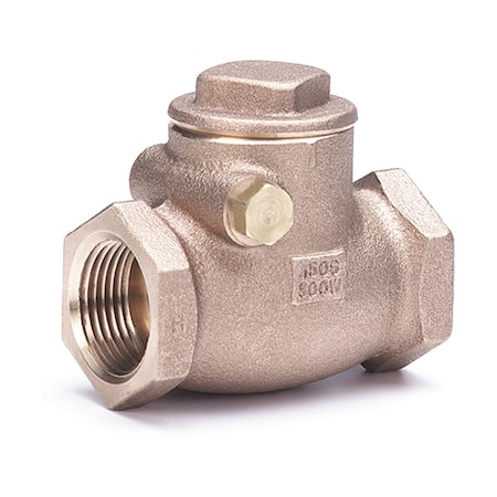 Milwaukee Valve 3/4" FNPT Bronze Swing Check Valve 515 3/4"