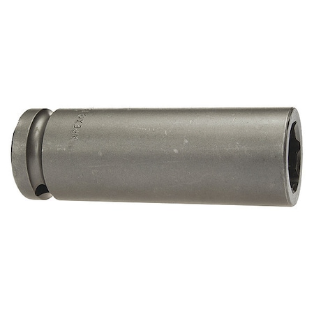 Apex 1/2" Square Drive, 18mm Metric Socket, 6 Points, 1/2 Sq Dr 18mm Hex 82.6mm OAL 18MM35